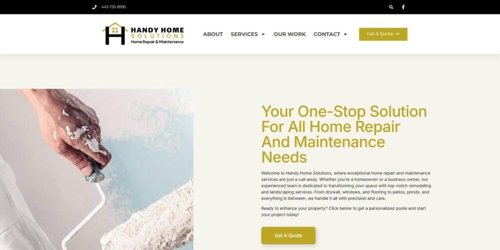 Media Tech Group Portfolio Website Design WordPress Elementor Handy Home Repair