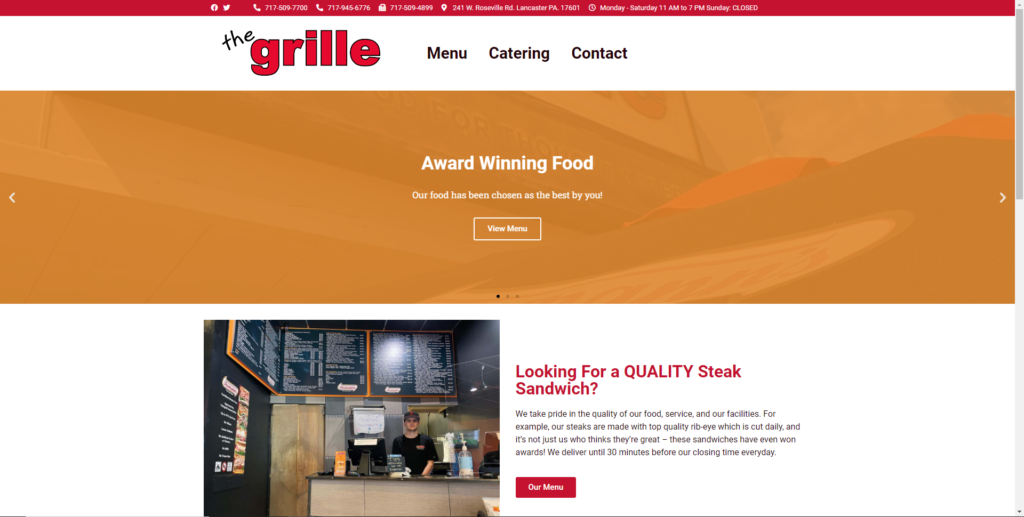 Media Tech Group Portfolio Website Design WordPress Elementor The Grille Lancaster