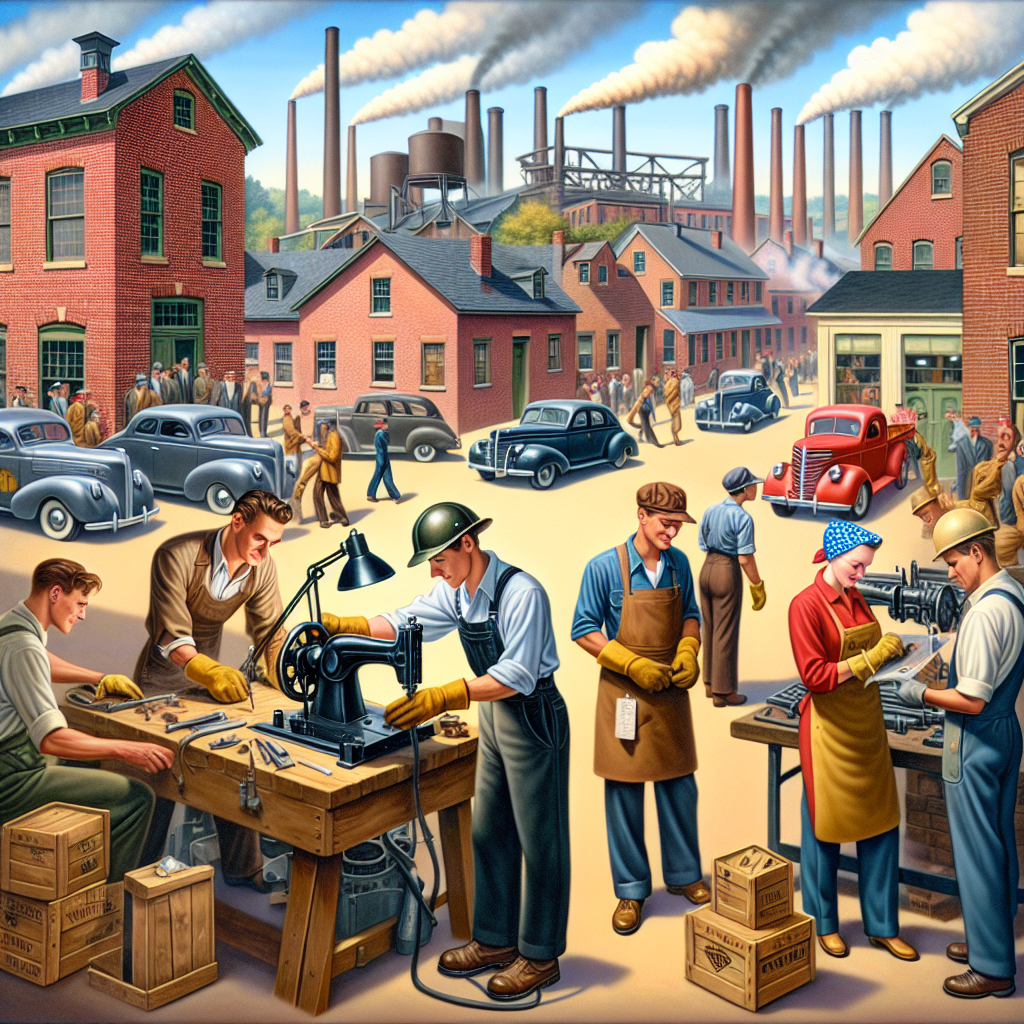 a group of men working in a factory