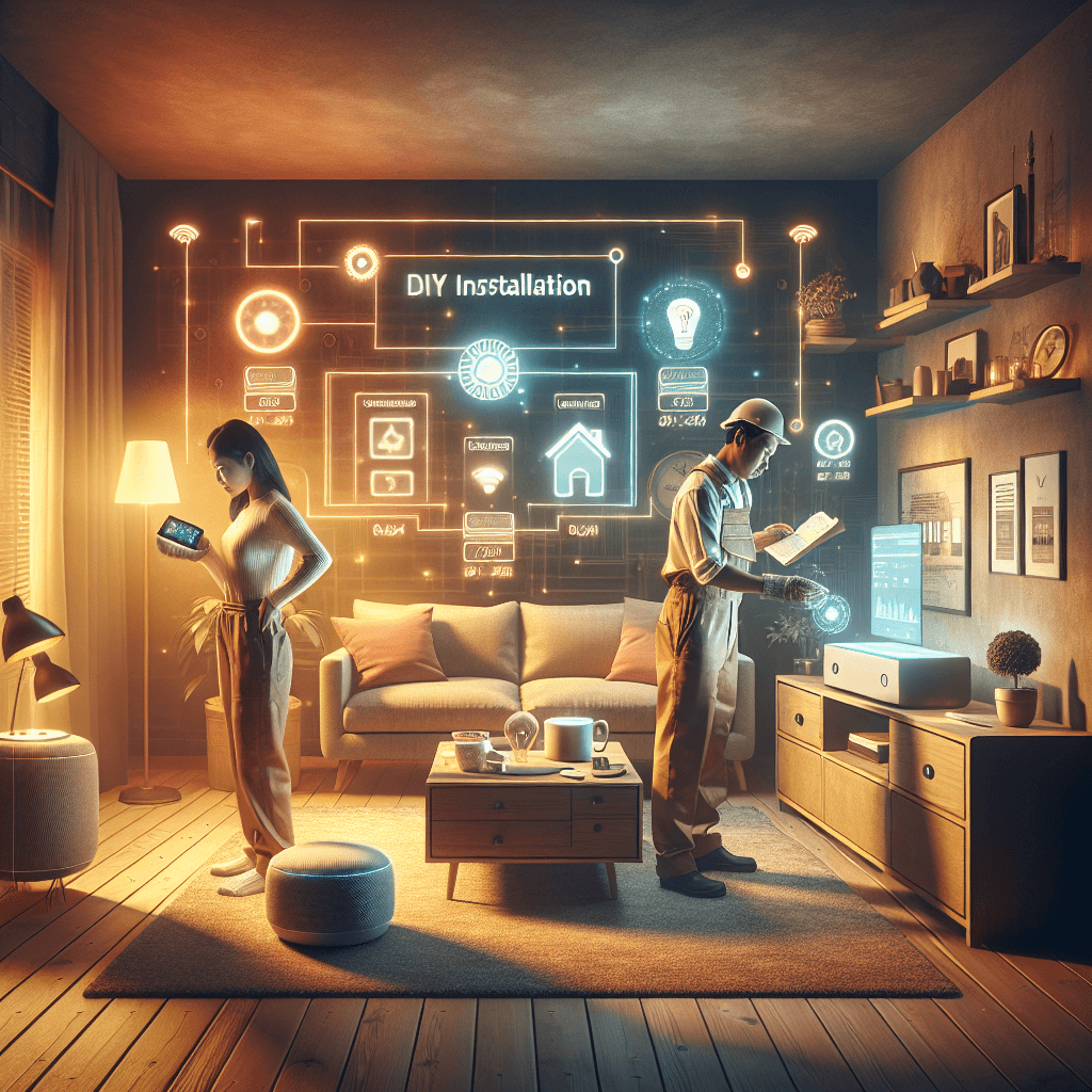 DIY vs. Professional Installation of AI Smart Home Systems - Smart home installation